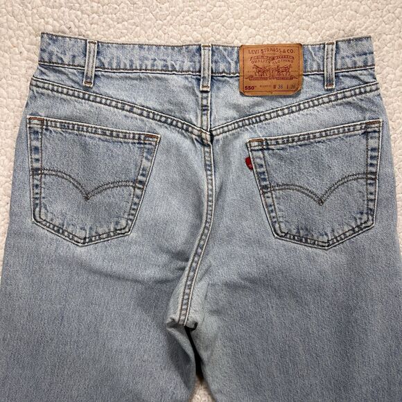 Levi’s 550 Relaxed Fit Jeans Men’s 36x36 (Actual 32x36) Grunge Normcore Casual - Picture 4 of 9